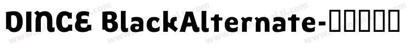 DINCE BlackAlternate字体转换